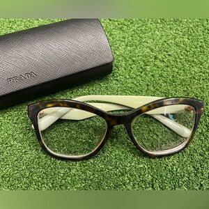 Prada PR 29RV Brown Havana Frame/Composite Lens Women's Cat Eye Eyeglasses